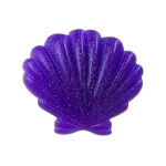 Αξεσουάρ για Διακόσμηση Παπουτσιών Crocs σχέδιο Κοχύλι Μωβ Glitter