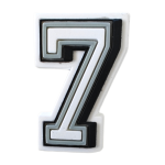 Αξεσουάρ για Διακόσμηση Παπουτσιών Crocs σχέδιο Number 7 Αριθμός Λευκό