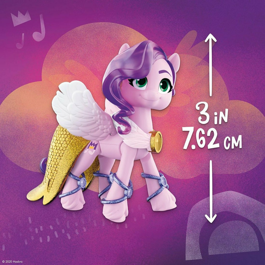 Hasbro Παιχνίδι Μινιατούρα My Little Pony A New Generation Crystal Adventure Princess Petals για 5+ Ετών 7εκ. - Image 5