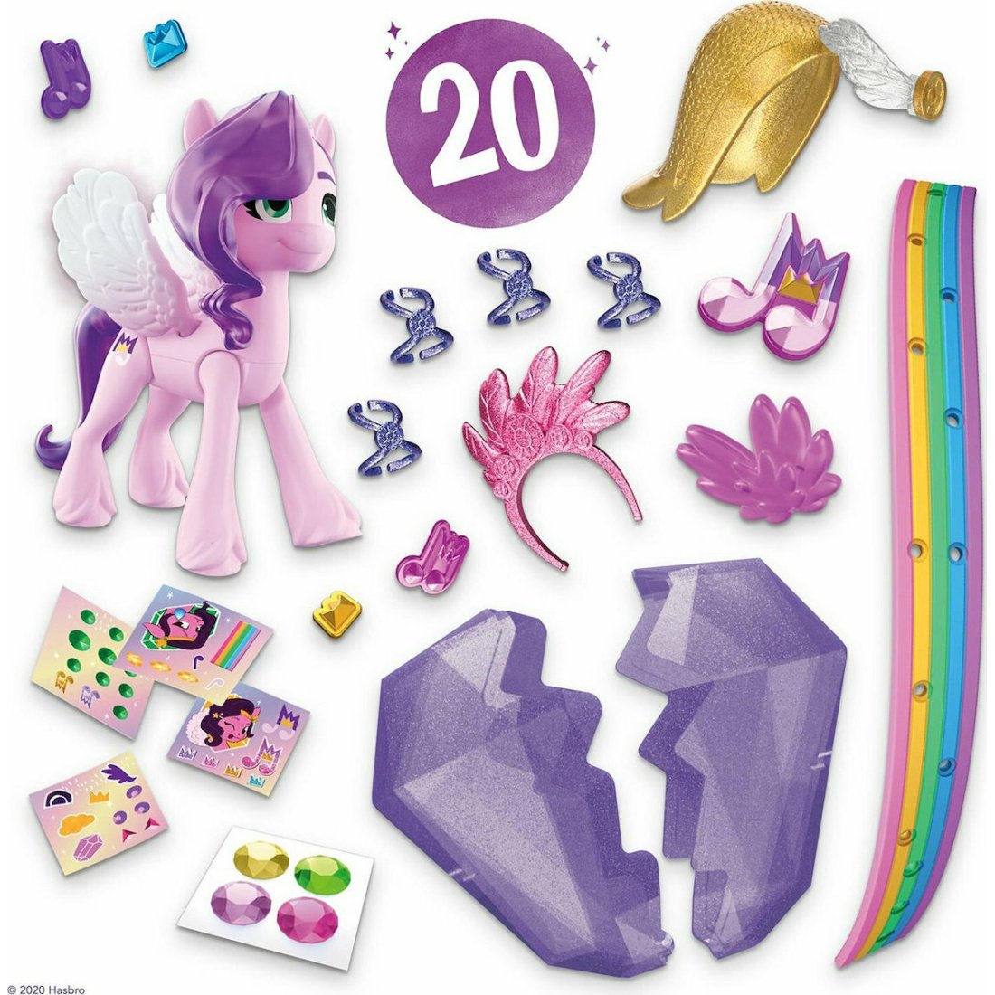 Hasbro Παιχνίδι Μινιατούρα My Little Pony A New Generation Crystal Adventure Princess Petals για 5+ Ετών 7εκ. - Image 8