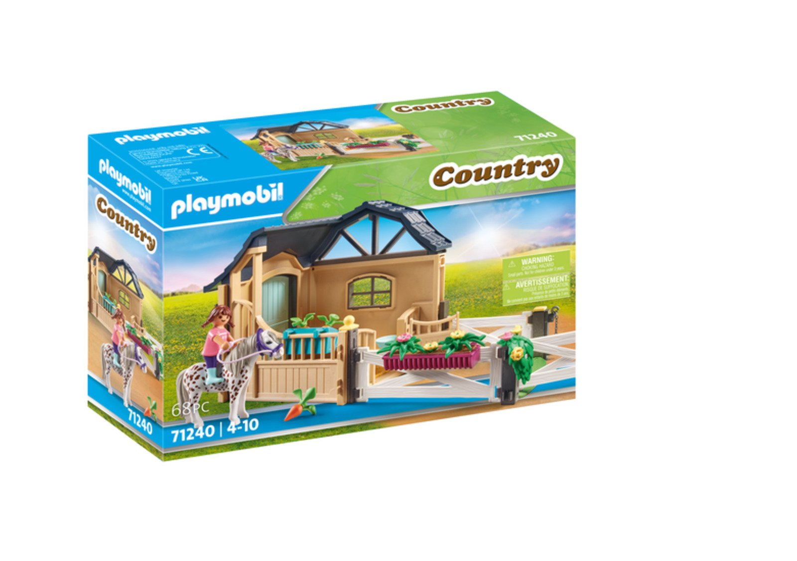 Playmobil Country 71240 Eπέκταση Στάβλου Aλόγων για 4-10 ετών - Image 1
