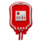 Αξεσουάρ για Διακόσμηση Παπουτσιών Crocs σχέδιο Ορός Αίματος Ιατρικό