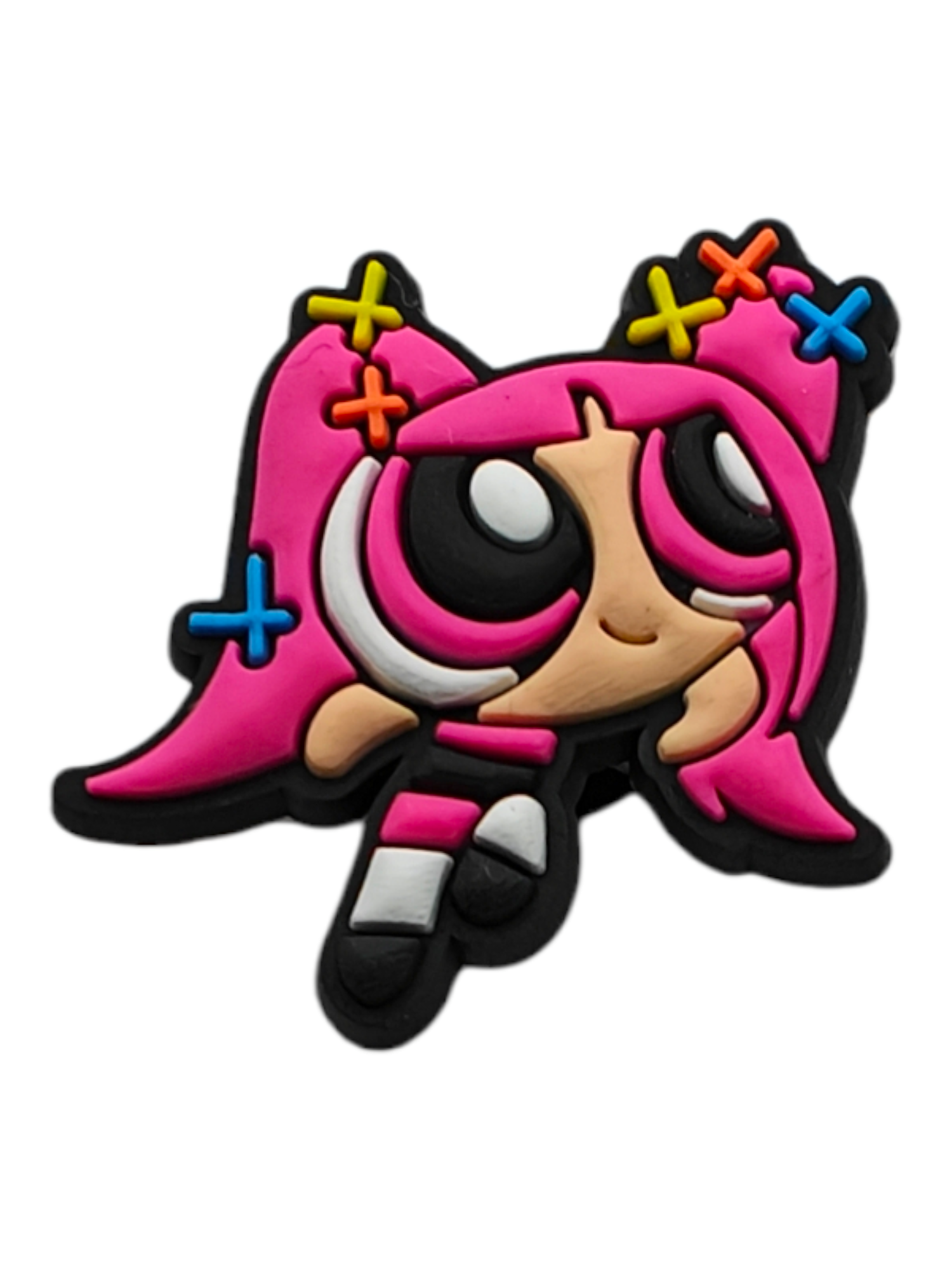 IMG20240421100422 Αξεσουάρ για Διακόσμηση Παπουτσιών Crocs σχέδιο Powerpuff Girls 1 Ροζ - Image 1