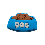 Αξεσουάρ για Διακόσμηση Παπουτσιών Crocs σχέδιο Πιάτο Φαγητού Σκύλου Μπλε