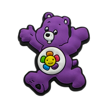 Αξεσουάρ για Διακόσμηση Παπουτσιών Crocs σχέδιο Αρκουδάκι της Αγάπης Μωβ 1