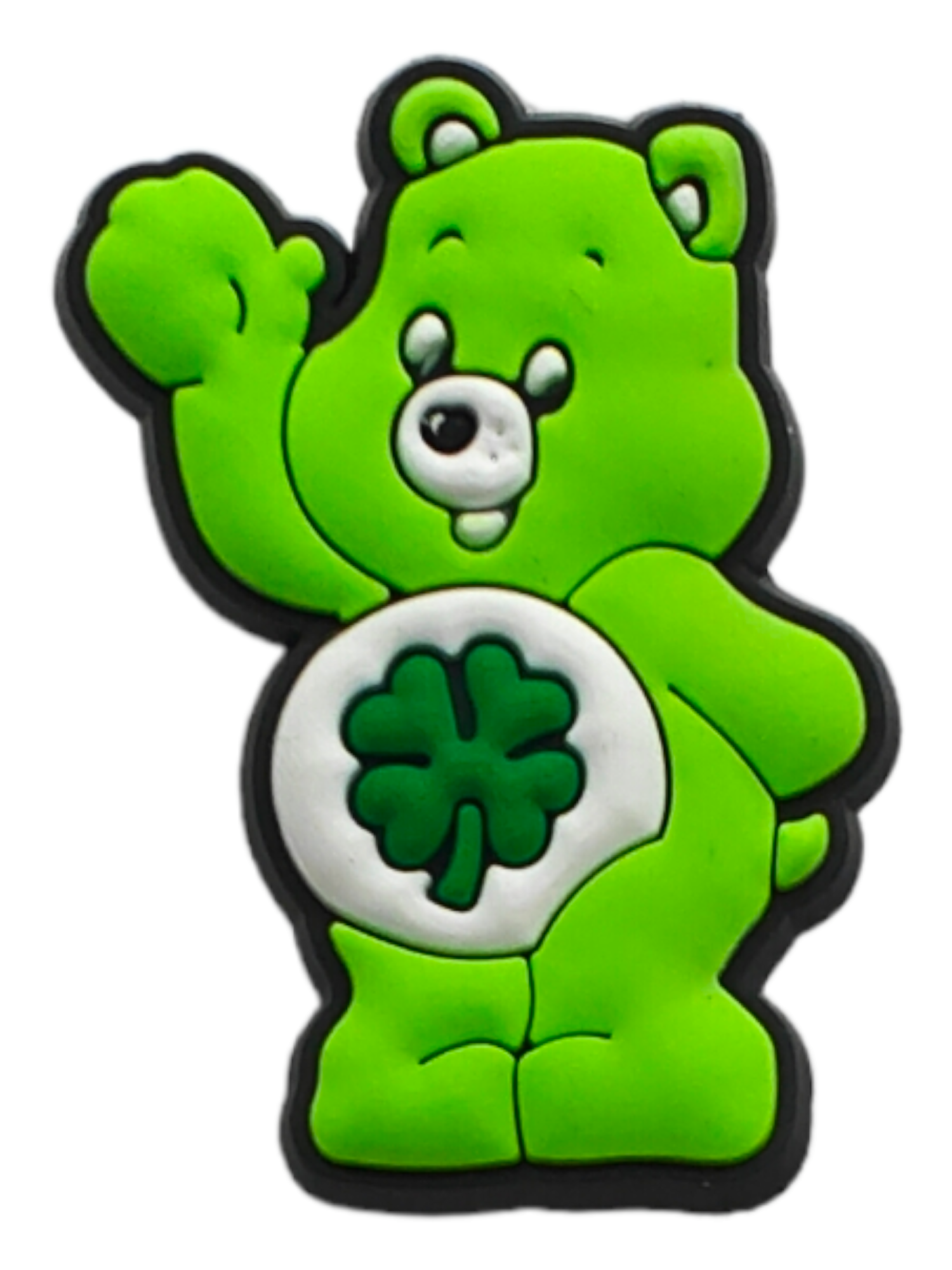 IMG20240421101808 Αξεσουάρ για Διακόσμηση Παπουτσιών Crocs σχέδιο Αρκουδάκι της Αγάπης Πράσινο Λαχανί - Image 1