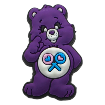 Αξεσουάρ για Διακόσμηση Παπουτσιών Crocs σχέδιο Αρκουδάκι της Αγάπης Μωβ 2