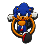 Αξεσουάρ για Διακόσμηση Παπουτσιών Crocs σχέδιο Sonic Δαχτυλίδι