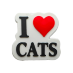 Αξεσουάρ για Διακόσμηση Παπουτσιών Crocs σχέδιο I Love Cats 1