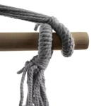 Αιώρα κάθισμα, Υφασμάτινη πολυθρόνα κούνια μονή, με μαξιλάρια, σε γκρι χρώμα, 125x97x130 cm - Image 11