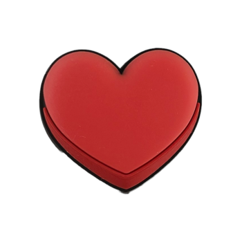 Αξεσουάρ για Διακόσμηση Παπουτσιών Crocs σχέδιο Καρδιά Κόκκινη