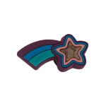 Αξεσουάρ για Διακόσμηση Παπουτσιών Crocs σχέδιο Αστεράκι Μωβ