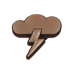 Αξεσουάρ για Διακόσμηση Παπουτσιών Crocs σχέδιο Σύννεφο με Κεραυνό