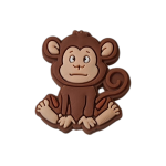 Αξεσουάρ για Διακόσμηση Παπουτσιών Crocs σχέδιο Μαιμού Καφέ 1