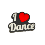 Αξεσουάρ για Διακόσμηση Παπουτσιών Crocs σχέδιο Logo I Love Dance