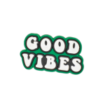 Αξεσουάρ για Διακόσμηση Παπουτσιών Crocs σχέδιο Logo Good Vibes