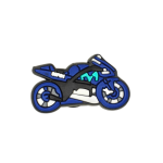 Αξεσουάρ για Διακόσμηση Παπουτσιών Crocs σχέδιο Αγωνιστική Μοτοσυκλέτα Μπλε