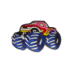 Αξεσουάρ για Διακόσμηση Παπουτσιών Crocs σχέδιο Monster Truck Ροζ-Μπλε