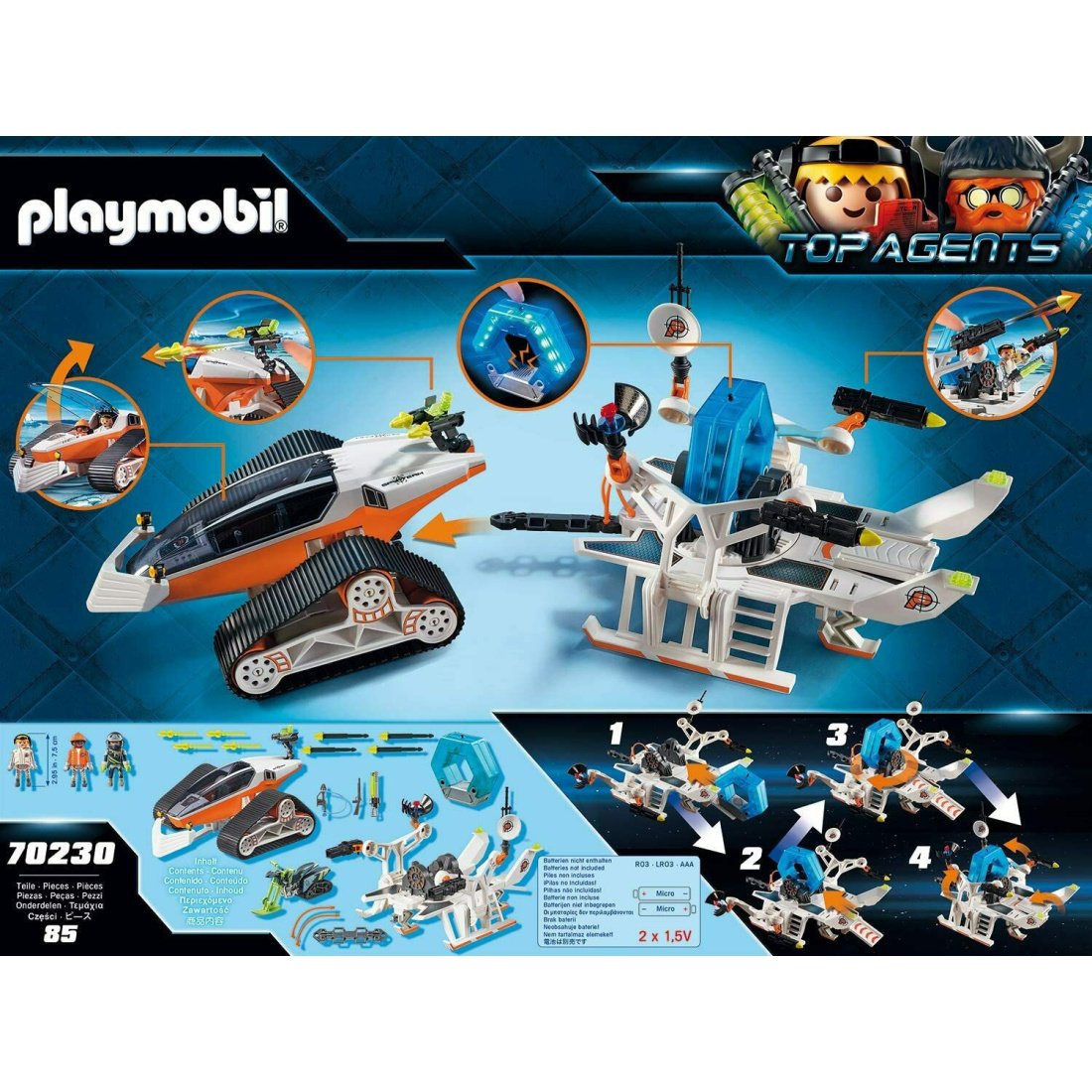 Playmobil Top Agents Ερπυστριοφόρο Όχημα Της Spy Team (70230) - Image 7