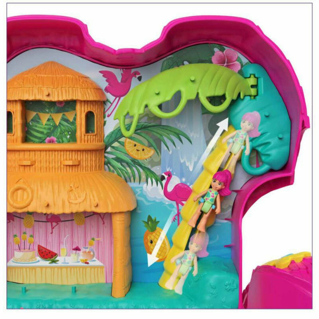 Mattel Παιχνίδι Μινιατούρα Polly Pocket Flamingo Party για 4+ Ετών - Image 4
