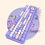 MOFII Sweet Ασύρματο Σετ Πληκτρολόγιο & Ποντίκι Αγγλικό US Μωβ - Image 2