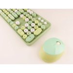 MOFII Ασύρματο Σετ Πληκτρολόγιο & Ποντίκι Sweet Wireless Keyboard + Mouse Set 2.4G - Πράσινο (SMK-623387AG) - Image 3