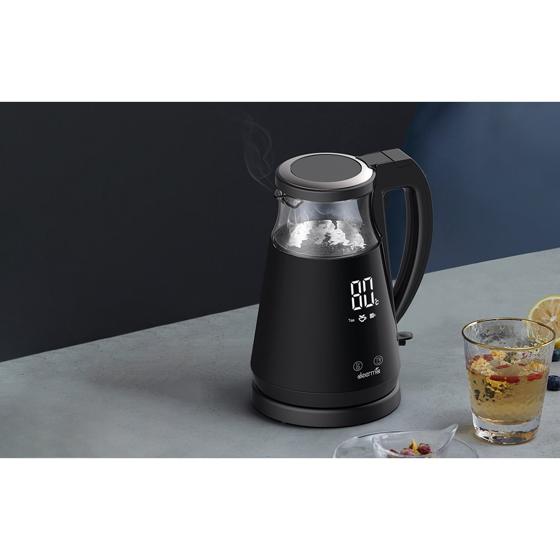 Deerma Βραστήρας με έλεγχο της θερμοκρασίας 1.7lt 1700W Μαύρος - Image 10