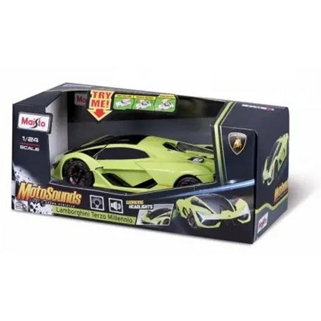 Αυτοκίνητο με Ήχο Lamborghini Terzo Millennio Λαχανί 1:24 - Image 2