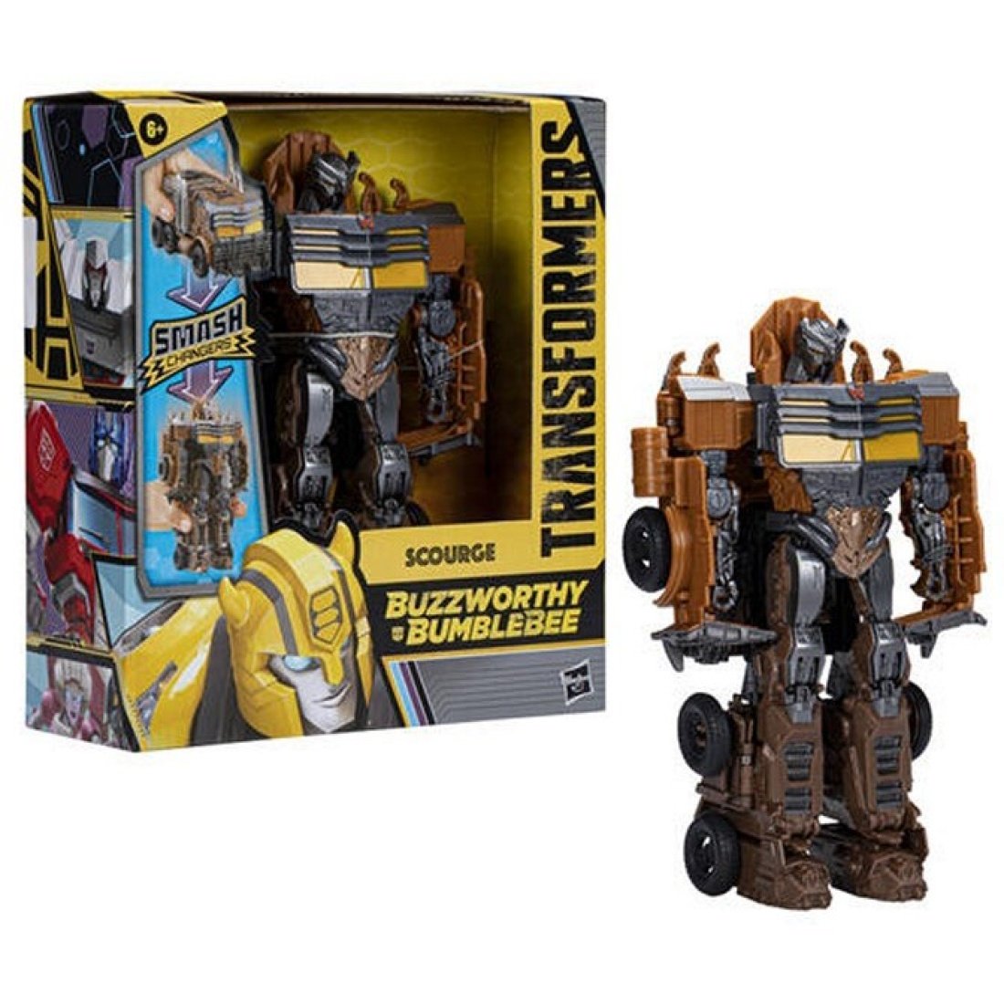 Transformers: Rise of the Beasts - Smash Changers: Scourge Φιγούρα Δράσης (23cm) - Image 3