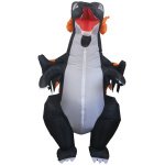 Αποκριάτικη Unisex Στολή Φουσκωτός Δράκος Μαύρος με Φωτιές - Image 6