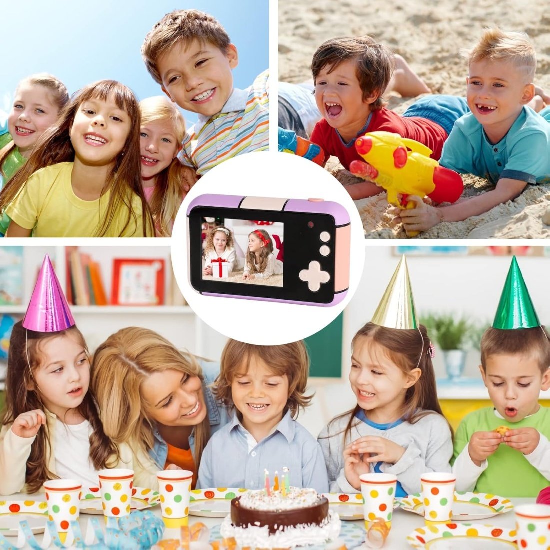 Ψηφιακή φωτογραφική μηχανή για παιδιά D7 Μωβ 3+ ετών - Image 11