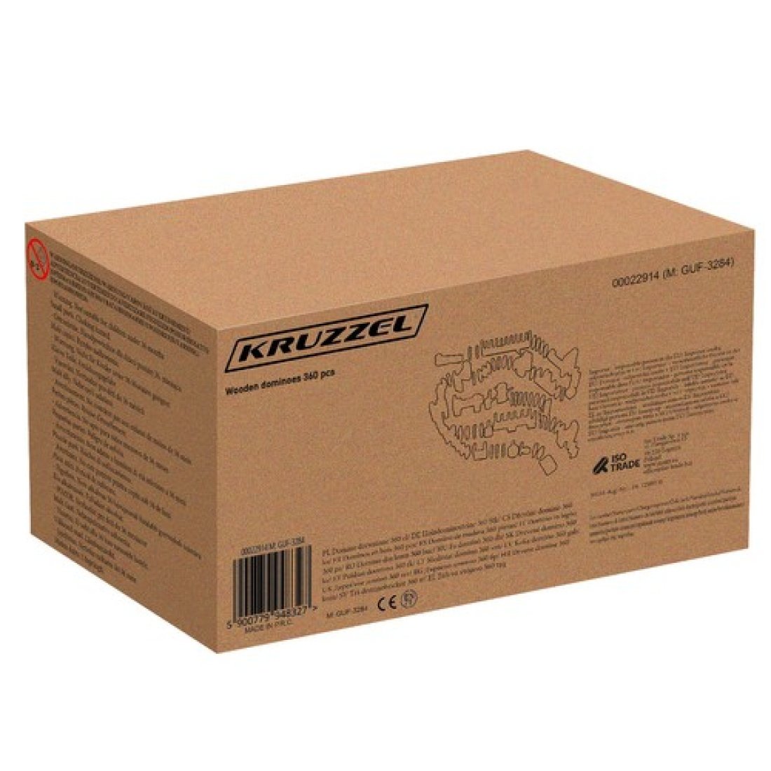 Σετ Ξύλινο Ντόμινο 407 τμχ Kruzzel 22914 - Image 4