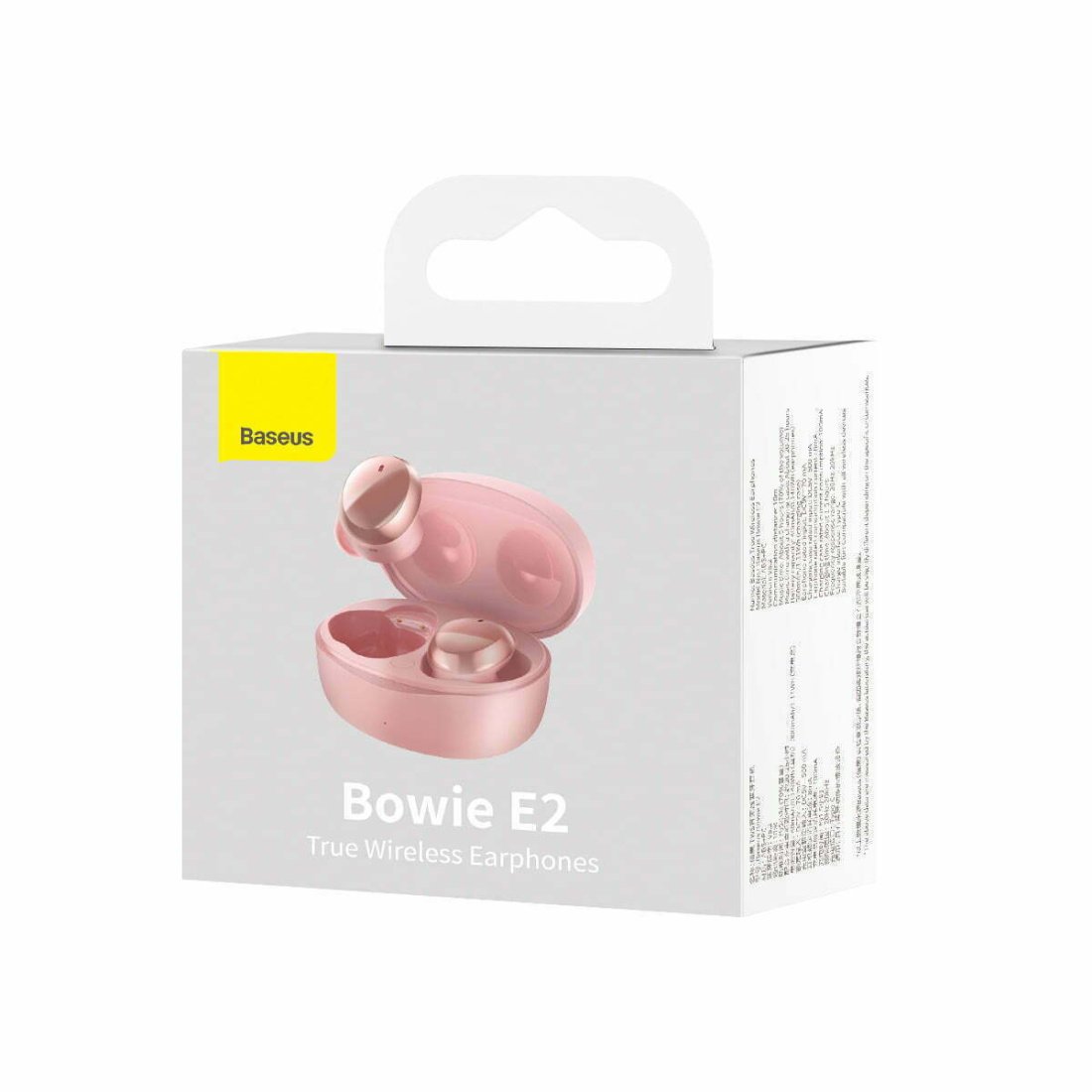 Baseus Bowie E2 In-ear Bluetooth Handsfree Ακουστικά με Θήκη Φόρτισης Ροζ - Image 8