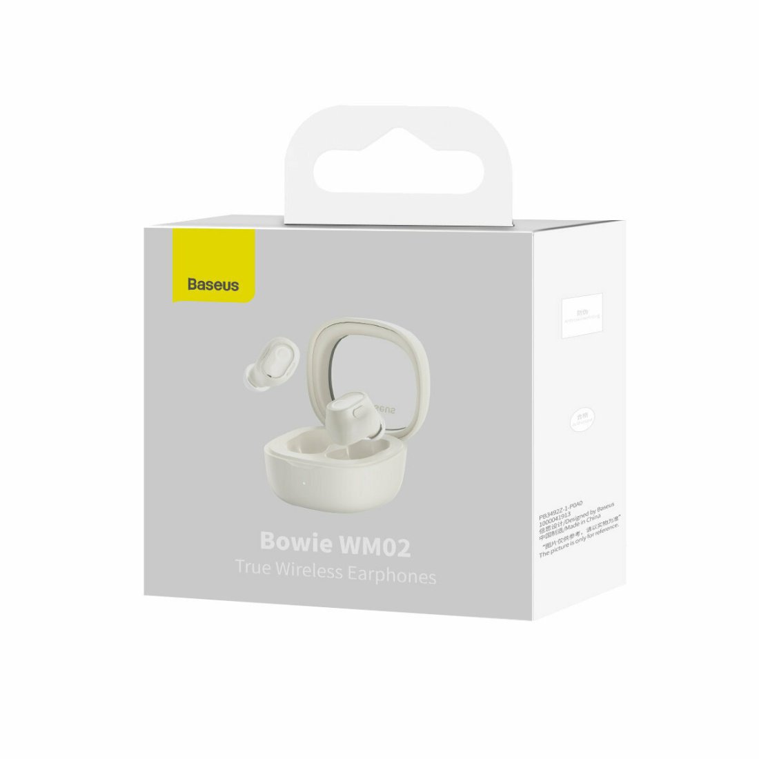 Baseus Bowie WM02 In-ear Bluetooth Handsfree Ακουστικά με Θήκη Φόρτισης Λευκά - Image 5