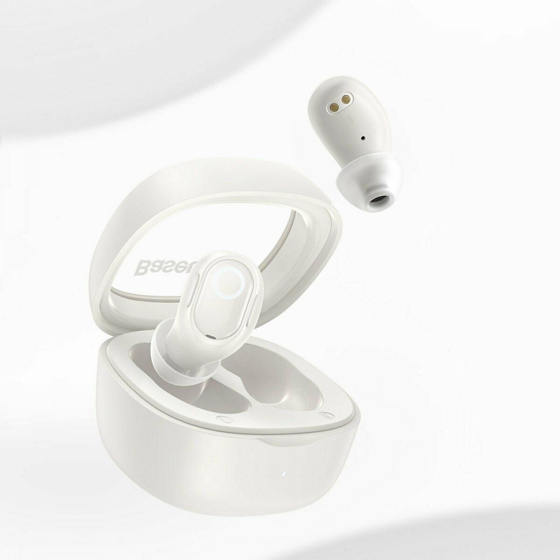 Baseus Bowie WM02 In-ear Bluetooth Handsfree Ακουστικά με Θήκη Φόρτισης Λευκά - Image 6