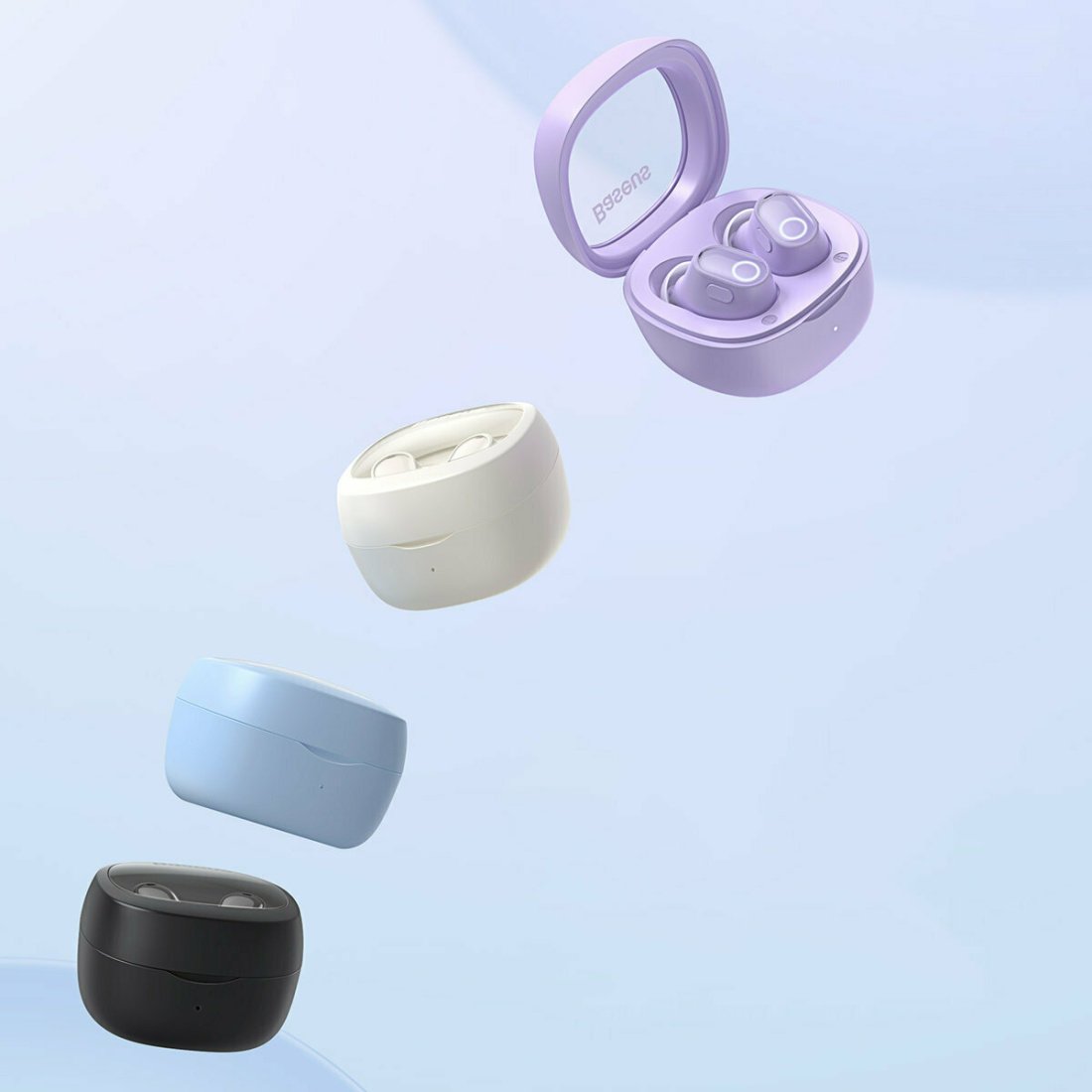 Baseus Bowie WM02 In-ear Bluetooth Handsfree Ακουστικά με Θήκη Φόρτισης Λευκά - Image 10