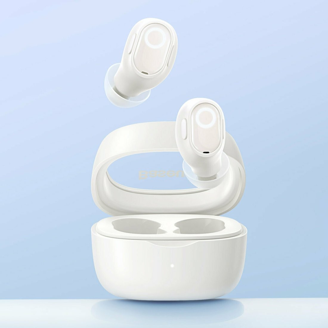 Baseus Bowie WM02 In-ear Bluetooth Handsfree Ακουστικά με Θήκη Φόρτισης Λευκά - Image 8