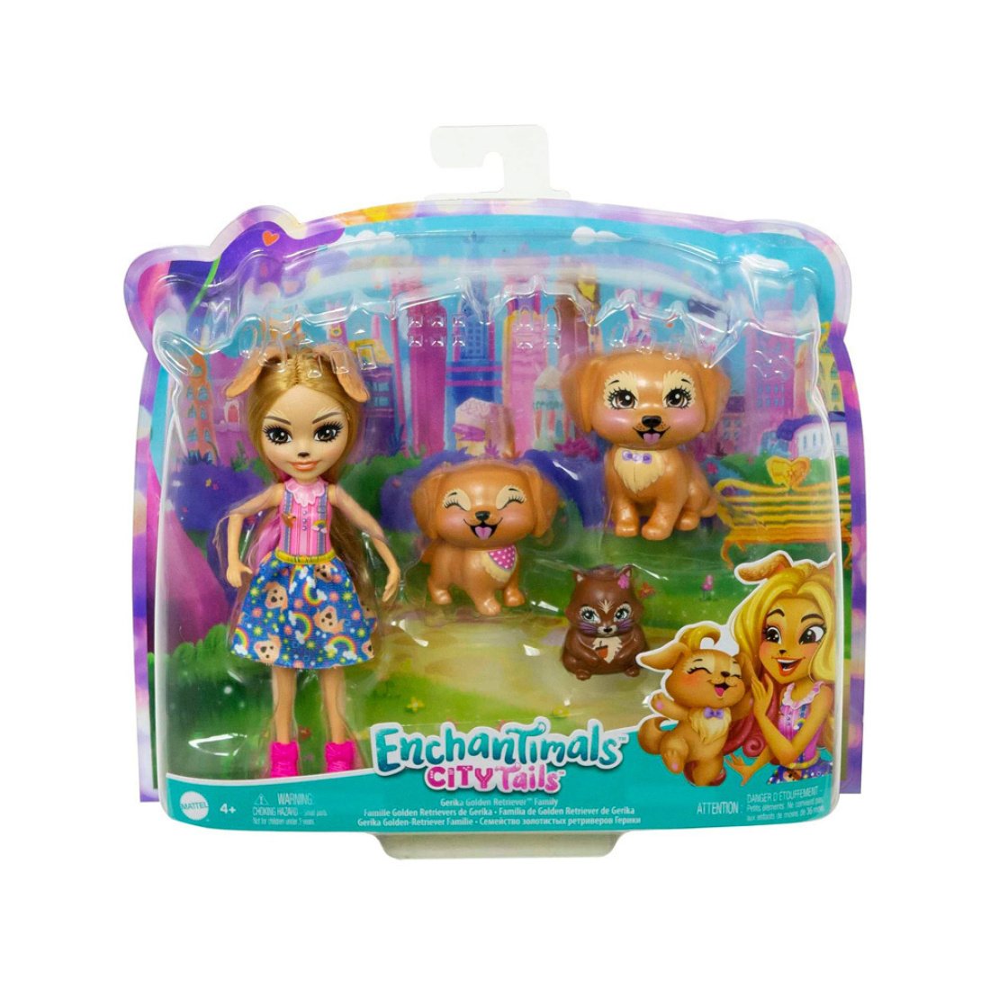 Enchantimals Κούκλα Enchantimals City Tails Gerika Golden Retriever Family για 3+ Ετών - Image 3