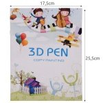Maaleo Βιβλίο Τρισδιάστατης Σχεδίασης 3D με 40 Μοτίβα, 25.5x17.5 cm - Image 2