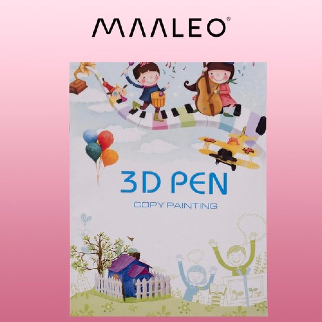 Maaleo Βιβλίο Τρισδιάστατης Σχεδίασης 3D με 40 Μοτίβα, 25.5x17.5 cm - Image 3
