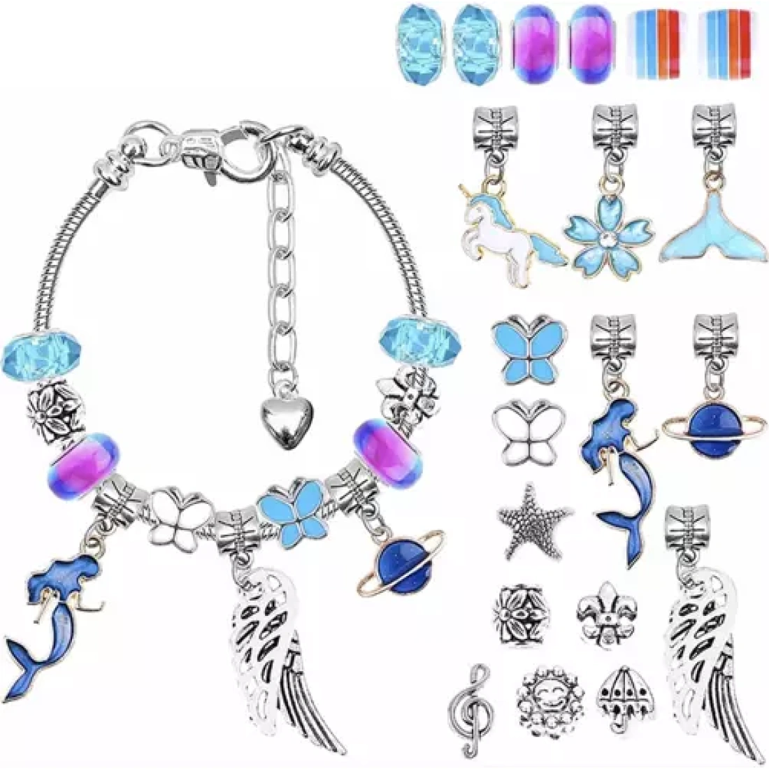 Σετ χάντρες για κατασκευή κοσμημάτων 107τμχ Kruzzel - Image 14