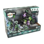 Τηλεκατευθυνόμενο Μηχανάκι Ξερό RC Motor 1:18 2.4G Μωβ-Πράσινο 15 km/h - Image 5