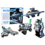 6 σε 1 Κιτ Solar Ηλιακό Εκπαιδευτικό Παιχνίδι Ρομποτικής Κατασκευής Διαστήματος DIY Kit