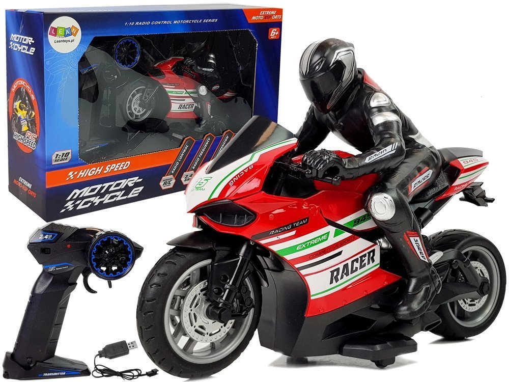 eng_pl_Sports-Motorcycle-2-4G-Remote-Controlled-Racer-Range-35m-Red-9071_1 Τηλεκατευθυνόμενη Μοτοσυκλέτα RC Speeder Motor Κόκκινο 1:10 - Image 1