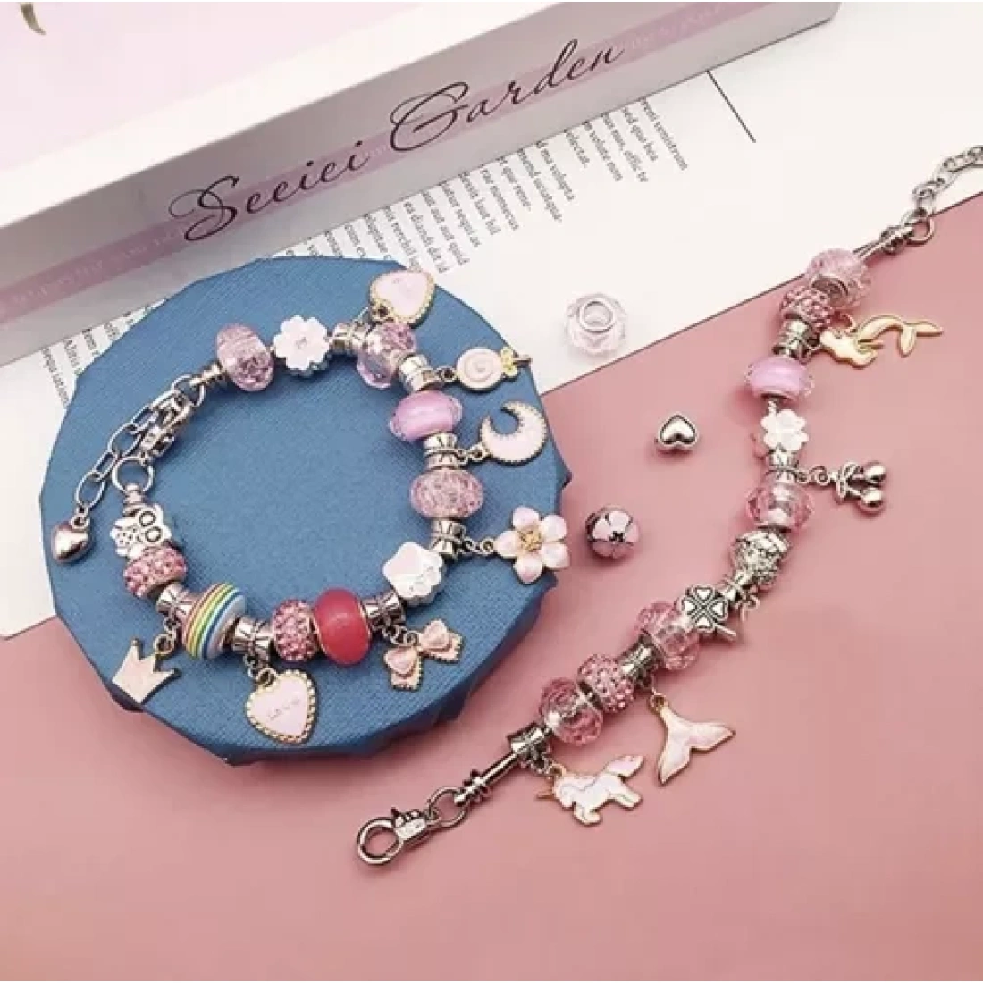 Παιδικό Σετ Χειροτεχνίας Κοσμημάτων Με Βαλίτσα, 9.5x9.5x5 cm - Aria Trade - Image 5