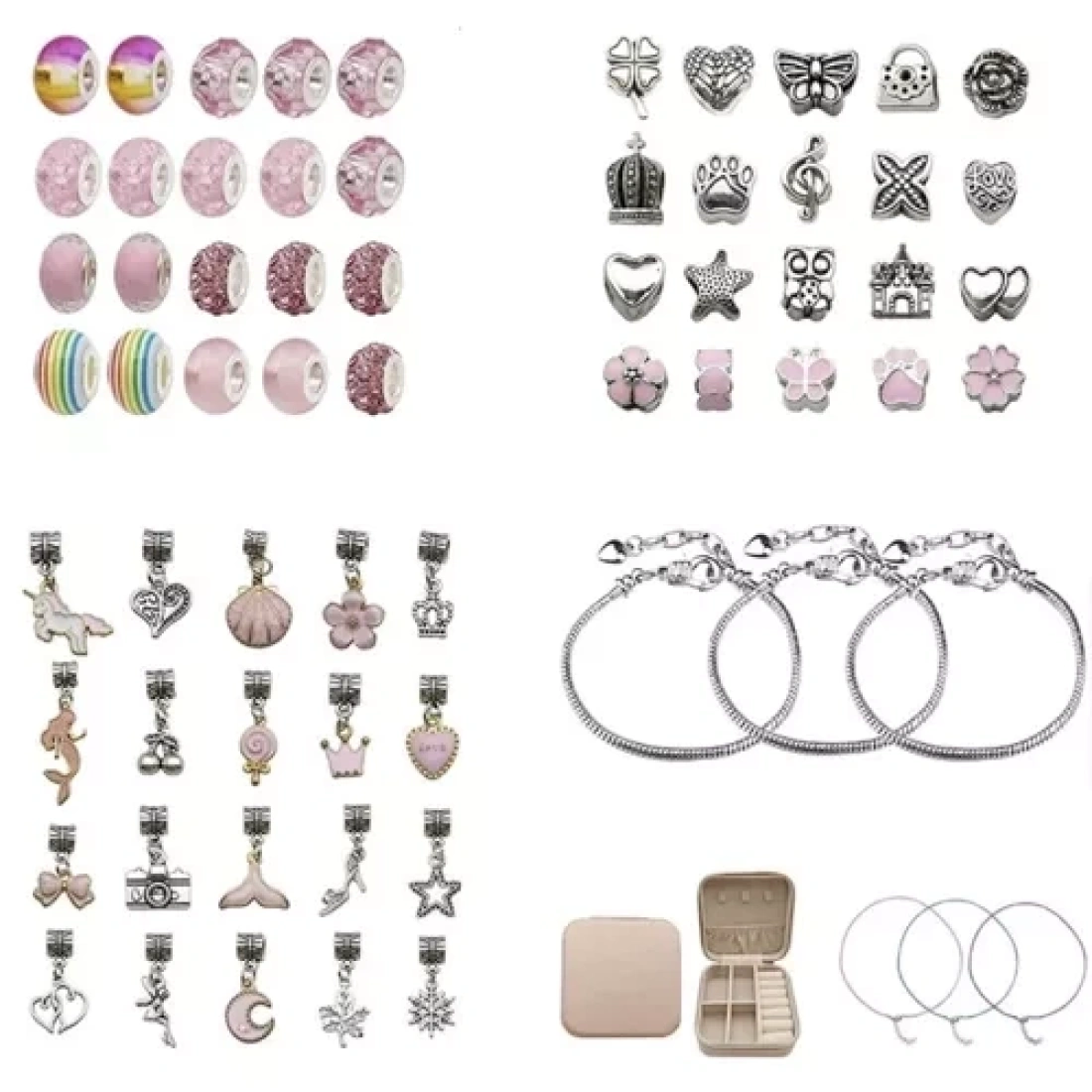 Παιδικό Σετ Χειροτεχνίας Κοσμημάτων Με Βαλίτσα, 9.5x9.5x5 cm - Aria Trade - Image 7