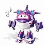 Αεροπλανάκι Super Wings Deluxe Transforming-Supercharged Crystal με ήχο και φώς 22x21cm