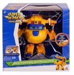 Αεροπλανάκι Super Wings Deluxe Transforming-Supercharged Donnie με ήχο και φώς 22x21cm - Image 2
