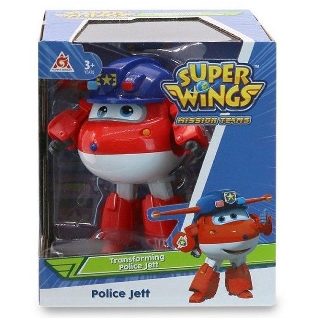 Αεροπλανάκι Super Wings Transforming Police Jett 15x17cm - Image 2