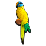 Αξεσουάρ για Διακόσμηση Παπουτσιών Crocs σχέδιο Παπαγάλος Πολύχρωμος